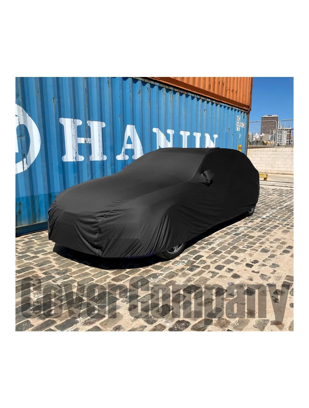 Unique Bargains All-Weather Waterproof Car Cover - UV-Resistant Outdoor Full Exterior Protection For MG4 210D-PU Black With Right Side Zipper - View #8